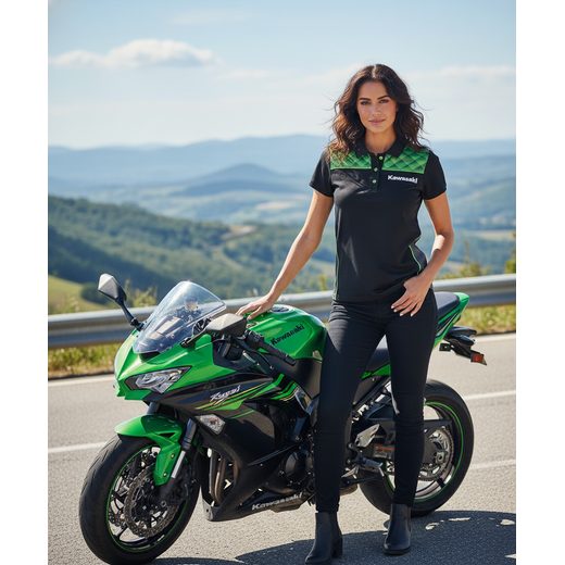 DÁMSKÉ TRIČKO KAWASAKI SPORTS POLO - TRIČKA - NA MOTORKÁŘE