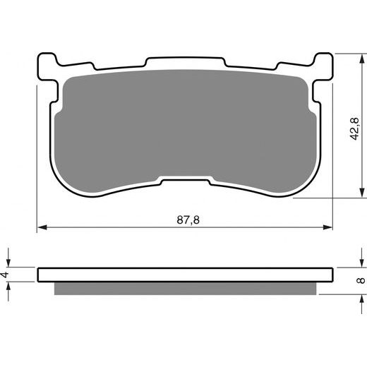 BRZDOVÉ DESTIČKY GOLDFREN 353 S3 (1 SET = 4 PCS)