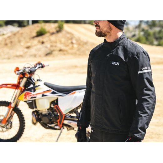 DÁMSKÁ TEXTILNÍ BUNDA S MEMBRÁNOU IXS GTX 1.0 - ČERNÁ - TEXTILNÍ BUNDY - NA MOTORKÁŘE