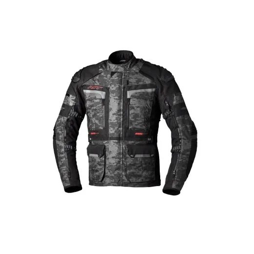 PÁNSKÁ TEXTILNÍ BUNDA RST PRO SERIES ADVENTURE-X CE / JKT 2409 - CAMO/ŠEDÁ - TEXTILNÍ BUNDY - NA MOTORKÁŘE