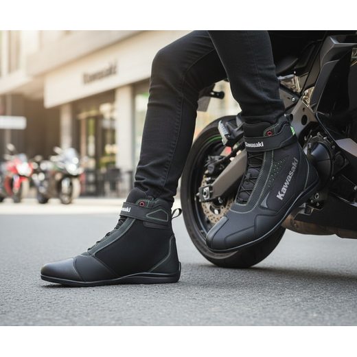 PÁNSKÉ KOTNÍKOVÉ BOTY KAWASAKI NANTES - ČERNÁ - KOTNÍKOVÉ BOTY - NA MOTORKÁŘE