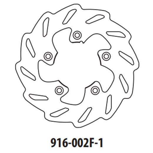 BRZDOVÝ KOTOUČ GOLDFREN 916-002F-1 PŘEDNÍ 173,5 MM