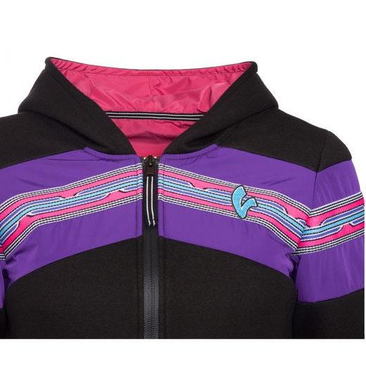 MIKINA VESPA SWEATSHIRT V-STRIPES DÁMSKÁ - FIALOVÁ - DÁRKY PRO FANOUŠKY VESPA - NA MOTORKÁŘE