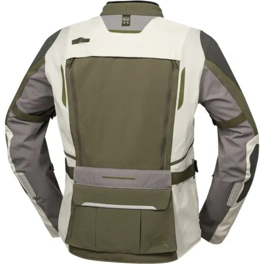 BUNDA IXS VENTURE-AIR 1.0 X2-051405 SVĚTLE ŠEDÁ-OLIVOVÁ - ZKRÁCENÁ - ENDURO BUNDY - NA MOTORKÁŘE