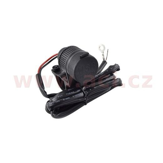 DVOJITÁ USB ZÁSUVKA S UCHYCENÍM NA ŘÍDÍTKA - MOTO ZÁSUVKY - NA MOTORKU
