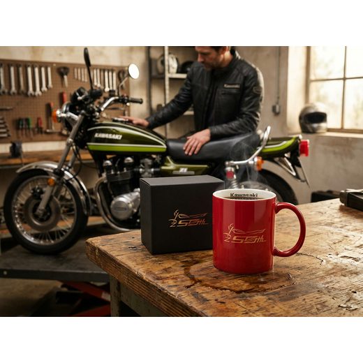 VÝROČNÍ HRNEK Z 50 LET - ČERVENÝ - HRNKY - NA MOTORKÁŘE