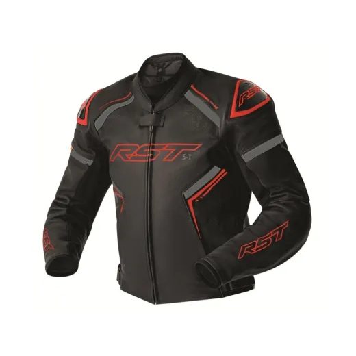 KOŽENÁ BUNDA - RST 103605 S1 D3O - ČERVENÁ - KOŽENÉ BUNDY - NA MOTORKÁŘE