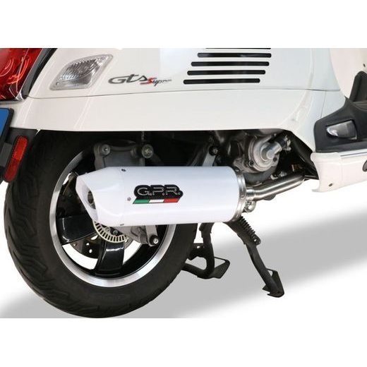 VÝFUK KOMPLETNÍ GPR ALBUS VESPA.RACE.ALB.1 LESKLÁ BÍLÁ - VÝFUKY - NA MOTORKU