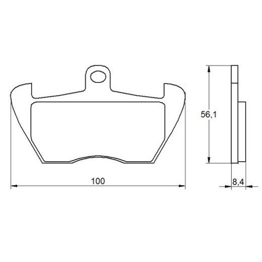 BRZDOVÉ DESTIČKY ACCOSSATO AGPA178 OR - BRZDOVÉ DESTIČKY - NA MOTORKU