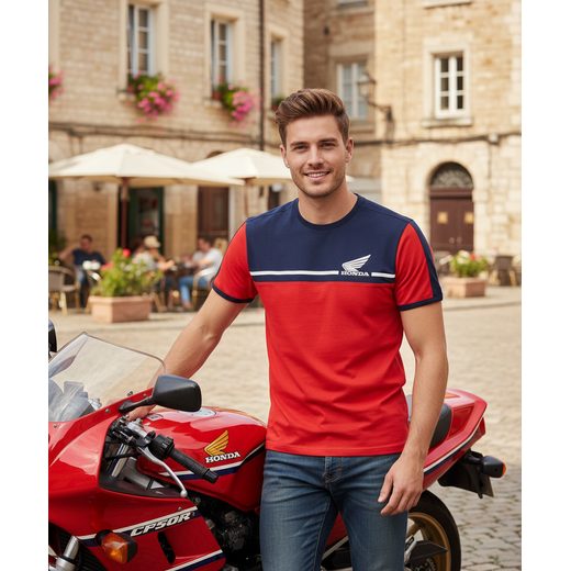 HONDA TRIKO RACING 21 RED/BLUE - TRIČKA - NA MOTORKÁŘE