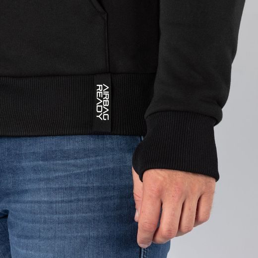 MOTO MIKINA IXS RAPID 1.0 AIRBAG READY – ČERNÁ S ARAMIDOVÝM VYZTUŽENÍM - MIKINY - NA MOTORKÁŘE