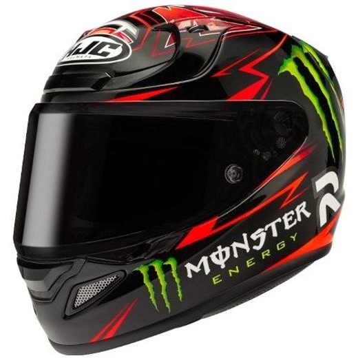 HJC PŘILBA RPHA 12 QUARTARARO REPLICA MC1 - BEZ SLUNEČNÍ CLONY - NA MOTORKÁŘE