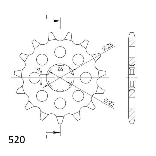 ŘETĚZOVÉ KOLEČKO SUPERSPROX CST-510:15