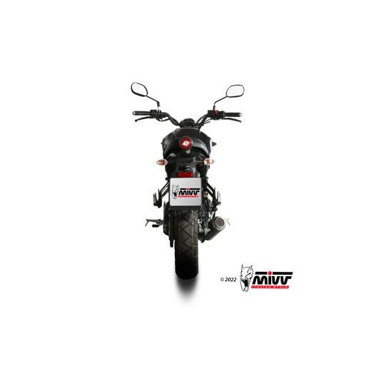 VÝFUK KOMPLETNÍ MIVV MK3 Y.075.SM3B ČERNÁ NEREZOVÁ OCEL - VÝFUKY - NA MOTORKU