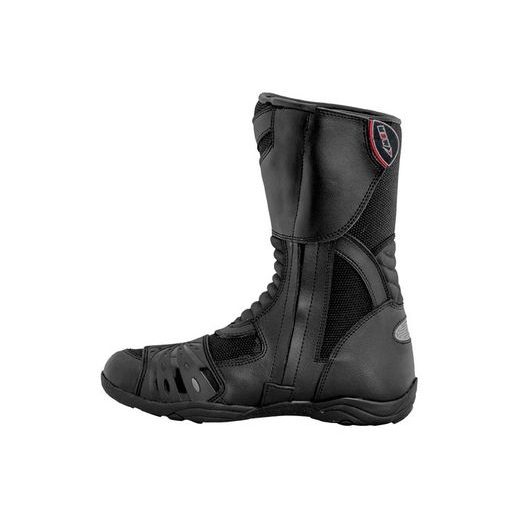 CESTOVNÍ KOŽENÉ BOTY MBW TR215 - ČERNÉ - NA MOTORKÁŘE