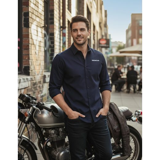 HONDA KOŠILE - MODRÁ - KOŠILE - NA MOTORKÁŘE