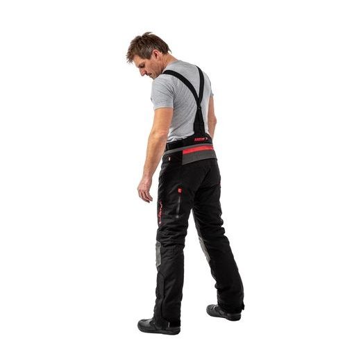 PÁNSKÉ CESTOVNÍ TEXTILNÍ KALHOTY ADVENTURE PRO PANT - ŠEDÉ - TEXTILNÍ KALHOTY - NA MOTORKÁŘE