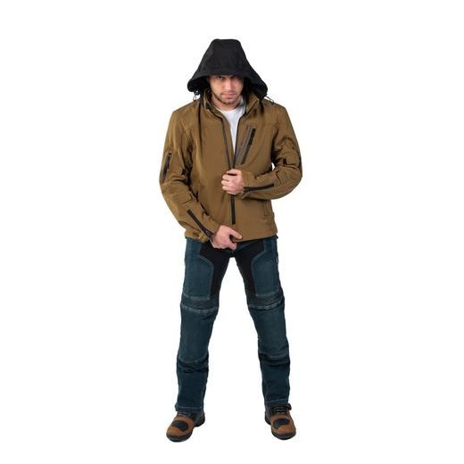 PÁNSKÁ TEXTILNÍ BUNDA MBW DALE SOFTSHELL BUNDA - TEXTILNÍ BUNDY - NA MOTORKÁŘE