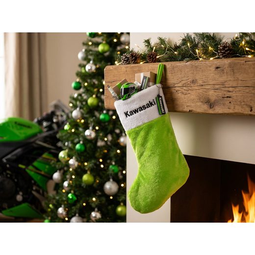 KAWASAKI VÁNOČNÍ PUNČOCHA - DÁRKY PRO FANOUŠKY KAWASAKI - NA MOTORKÁŘE