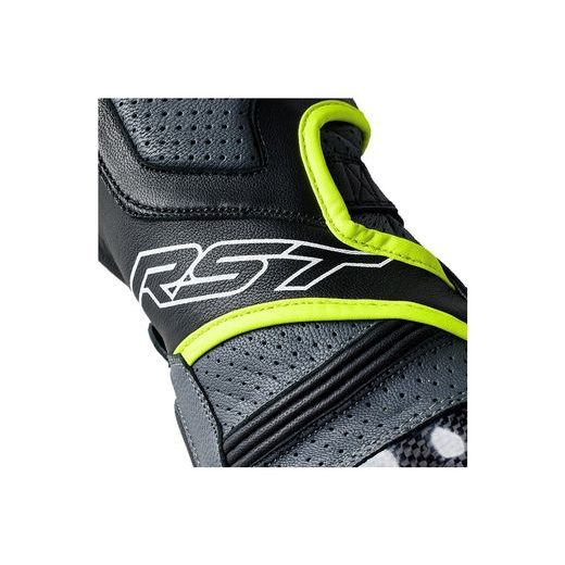 RUKAVICE RST FULCRUM CE / 3179 - ČERNÁ, FLO ŽLUTÁ - KOŽENÉ RUKAVICE - NA MOTORKÁŘE