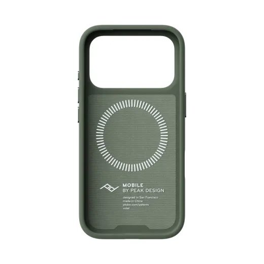 PEAK DESIGN SLIMLINK CASE S POUTKEM - IPHONE 18 - ZELENÁ ŠALVEJ - KRYTY NA TELEFON - NA MOTORKU