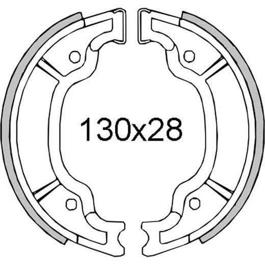 BRZDOVÉ ČELISTI RMS 225120451 ZADNÍ - BRZDY - NA MOTORKU