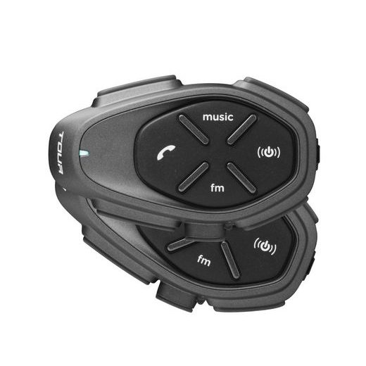 BLUETOOTH HANDSFREE PRO UZAVŘENÉ A OTEVŘENÉ PŘILBY CELLULARLINE INTERPHONE TOUR HD, TWIN PACK - INTERKOMY - NA MOTORKÁŘE