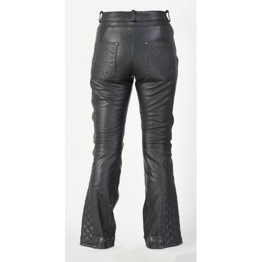 DÁMSKÉ STYLOVÉ KOŽENÉ KALHOTY NA MOTORKU MBW BRIGITA - KOŽENÉ KALHOTY - NA MOTORKÁŘE