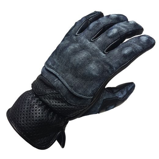 RUKAVICE NA MOTOCYKL MBW DENIM GLOVES MODRO-ČERNÉ