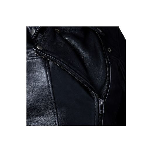 DÁMSKÁ KOŽENÁ BUNDA RST RIPLEY 2 CE / JKT 3191 - ČERNÁ - KOŽENÉ BUNDY - NA MOTORKÁŘE