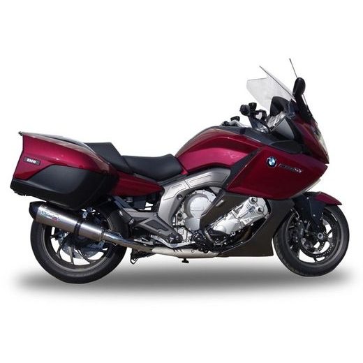 DVOJITÁ KONCOVKA VÝFUKU SLIP-ON GPR NEW GRAND PRIX EVO TITANIUM BMW.50.GPAN.TO BROUŠENÝ TITAN ZAHRNUJE ODNÍMATELNÉ DB KILLERY A SPOJOVACÍ SVODY - DVOJITÉ KONCOVKY VÝFUKU - NA MOTORKU