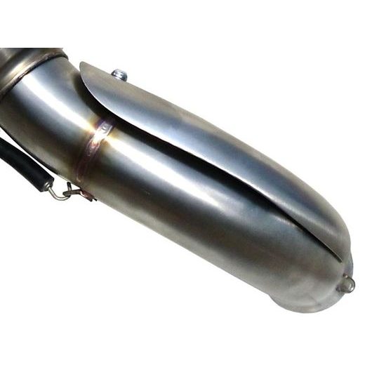 KONCOVKA VÝFUKU SLIP-ON GPR ALBUS CAN.3.CAT.ALB LESKLÁ BÍLÁ - KONCOVKY VÝFUKU - NA MOTORKU