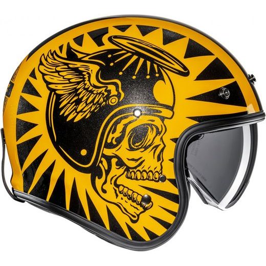 HJC PŘILBA V31 FLAME MC3 - OTEVŘENÉ HELMY - NA MOTORKÁŘE
