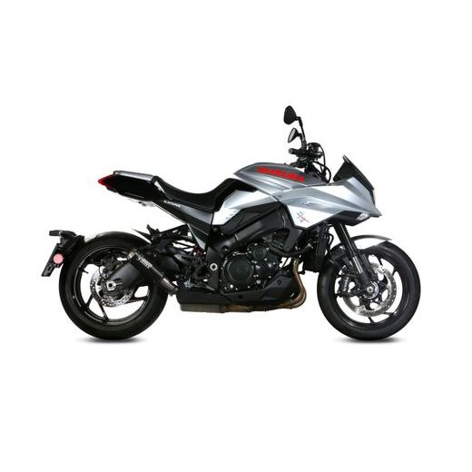 KONCOVKA VÝFUKU MIVV MK3 S.056.LM3B ČERNÁ NEREZOVÁ OCEL - KONCOVKY VÝFUKU - NA MOTORKU