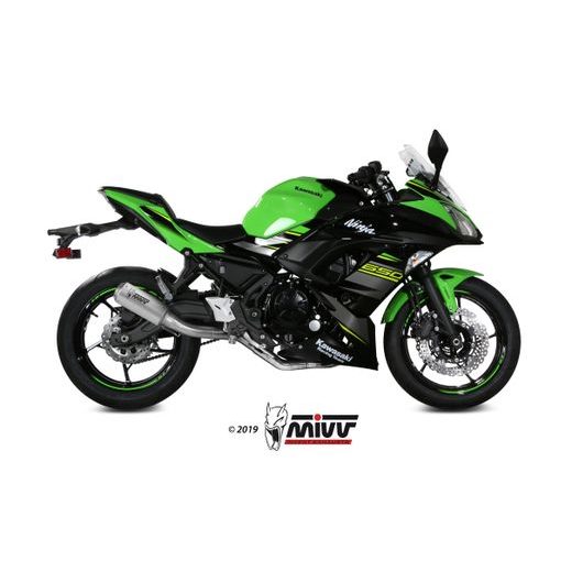 VÝFUK KOMPLETNÍ 2X1 MIVV MK3 K.044.SM3X NEREZ - VÝFUKY - NA MOTORKU