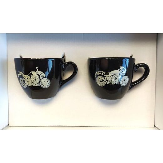 SADA KÁVOVÝCH ŠÁLKŮ KAWASAKI Z-50TH - HRNKY - NA MOTORKÁŘE