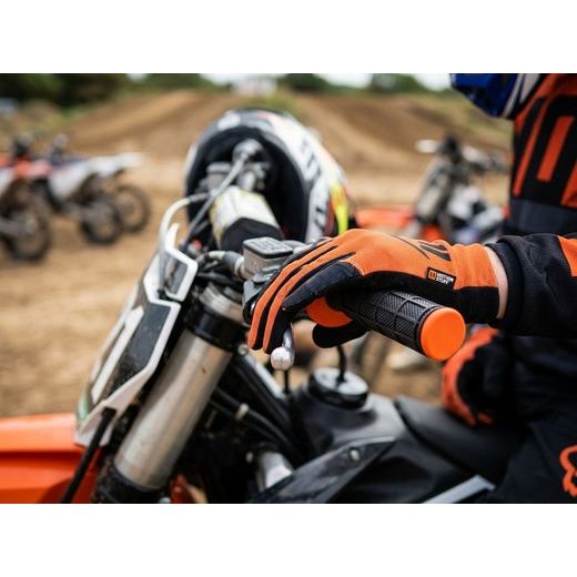 MOTOKROSOVÉ RUKOJETI MOTION STUFF ADVANCED ČERNÁ/ORANŽOVÁ - KLASICKÉ RUKOJETI - NA MOTORKU