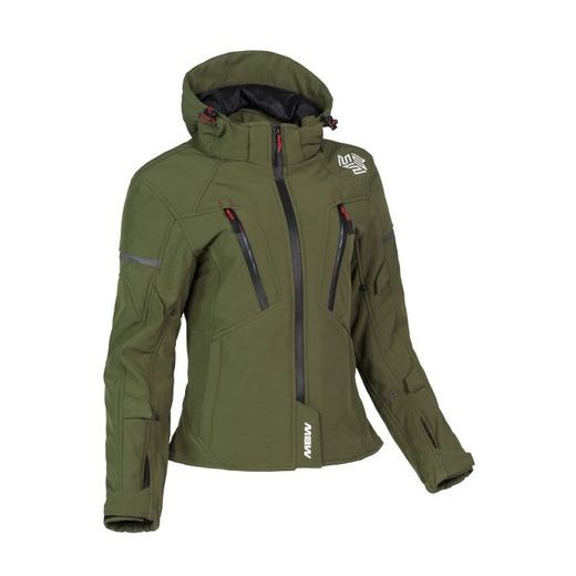 MBW HANA SOFTSHELL LADY JACKET OLIVE GREEN - TEXTILNÍ BUNDY - NA MOTORKÁŘE