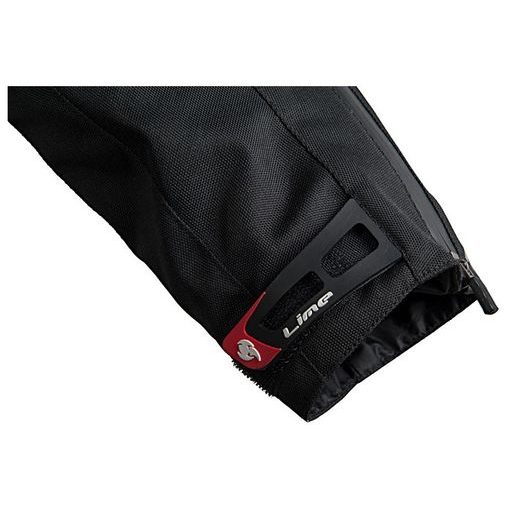 PÁNSKÁ TŘÍVRSTVÁ BUNDA MBW STANLEY - ČERNO-ČERVENÁ - TEXTILNÍ BUNDY - NA MOTORKÁŘE