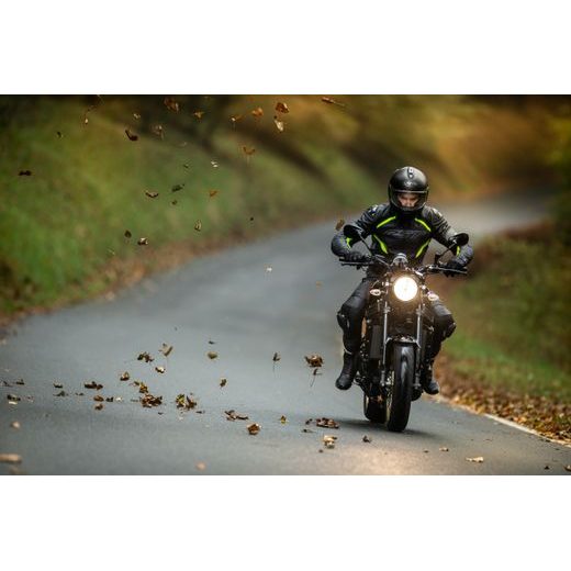 PÁNSKÁ KOŽENÁ BUNDA RST SABRE AIRBAG CE / JKT 2529 - ŽLUTÁ FLUO - AIRBAGOVÉ BUNDY - NA MOTORKÁŘE