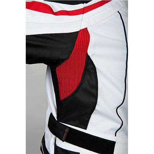 DÁMSKÁ TEXTILNÍ BUNDA MBW NIKITA - ČERVENÁ - TEXTILNÍ BUNDY - NA MOTORKÁŘE