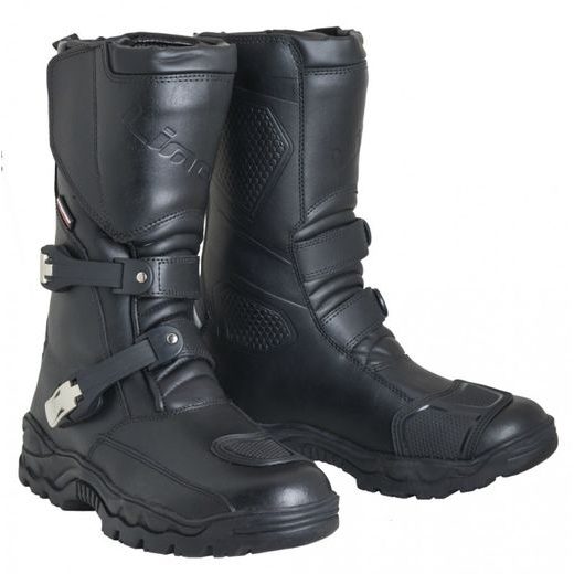 CESTOVNÍ KOŽENÉ BOTY MBW TANER - ČERNÉ - KOŽENÉ BOTY - NA MOTORKÁŘE