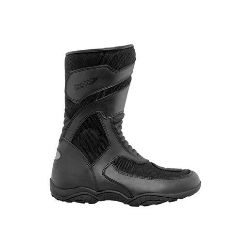 CESTOVNÍ KOŽENÉ BOTY MBW TR215 - ČERNÉ - NA MOTORKÁŘE