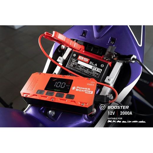ZÁLOŽNÍ ZDROJ BS-BATTERY POWER BOX MAX PB02 - BOOSTERY BATERIÍ A KOMPRESORY - NA MOTORKU