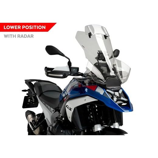 PLEXI ŠTÍT PUIG TOURING PLUS WITH VISOR 22288W PRŮHLEDNÝ - PLEXI ŠTÍTY - NA MOTORKU