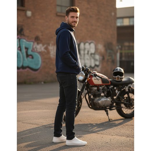 HONDA MIKINA S KAPUCOU CORE - MODRÁ - DÁRKY PRO FANOUŠKY HONDA - NA MOTORKÁŘE