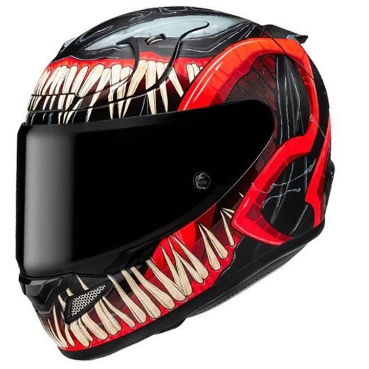 HJC PŘILBA RPHA 12 VENOM 3 MARVEL MC1SF - BEZ SLUNEČNÍ CLONY - NA MOTORKÁŘE