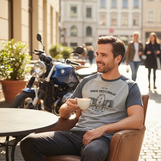 PÁNSKÉ TRIČKO BMW BOXER ŠEDÉ - TRIČKA - NA MOTORKÁŘE