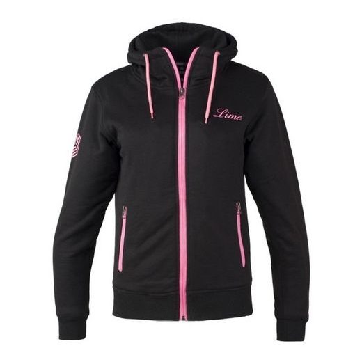 DÁMSKÁ MIKINA MBW DARA ARAMID HOODIE ČERNO-RŮŽOVÁ DÁMSKÁ - TEXTILNÍ BUNDY - NA MOTORKÁŘE