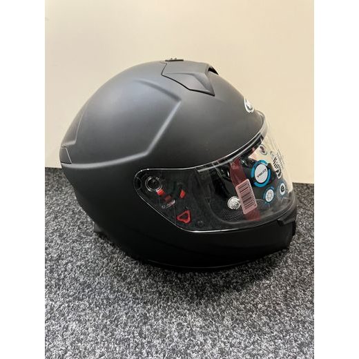 PŘILBA SH-351 FIBER MATNÁ ČERNÁ L - SE SLUNEČNÍ CLONOU - NA MOTORKÁŘE